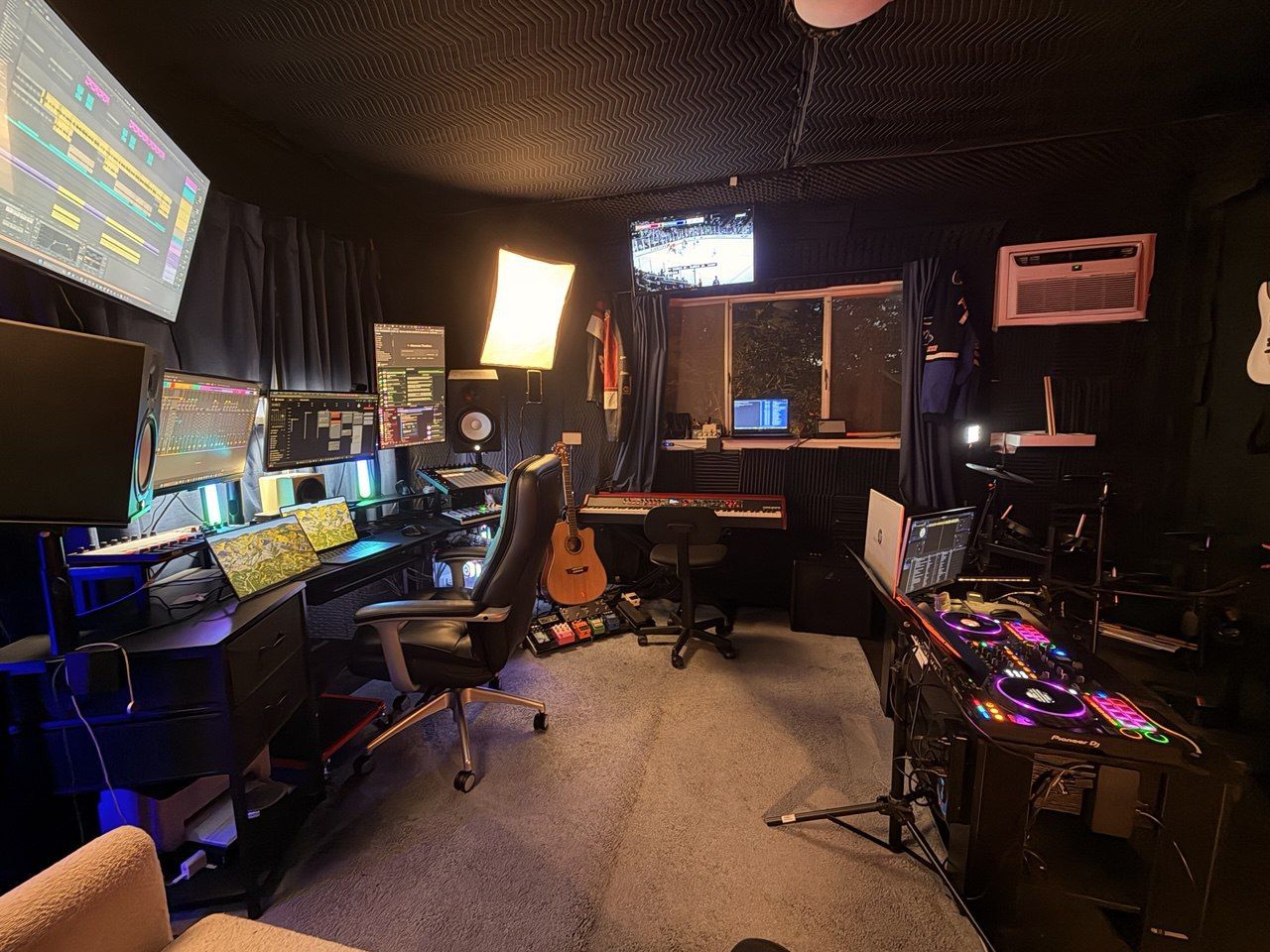 Online music production lesson setup